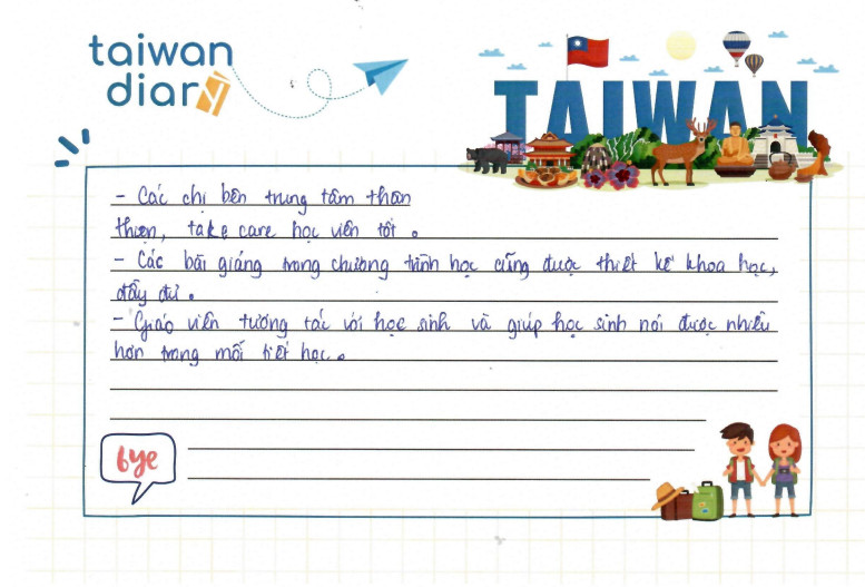Feedback lớp Luyện thi TOCFL tại Taiwan Diary
