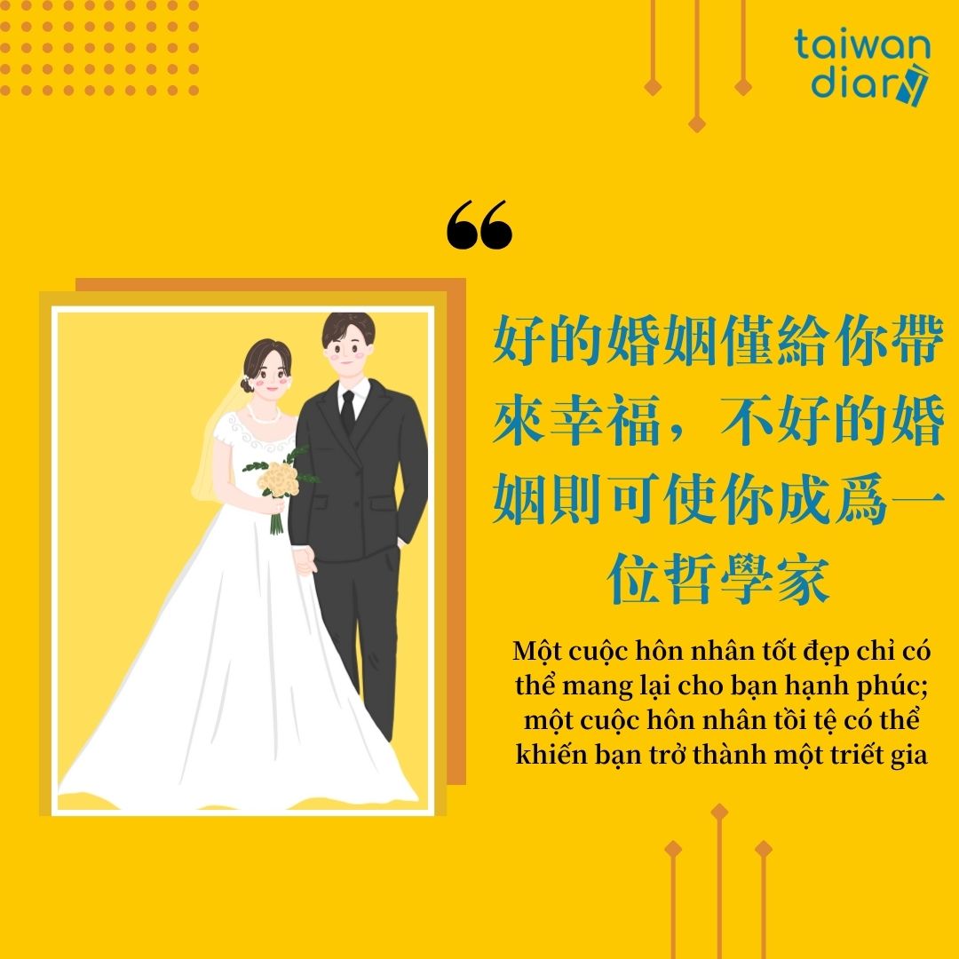 Câu nói tiếng Trung phồn thể chủ đề Hôn nhân