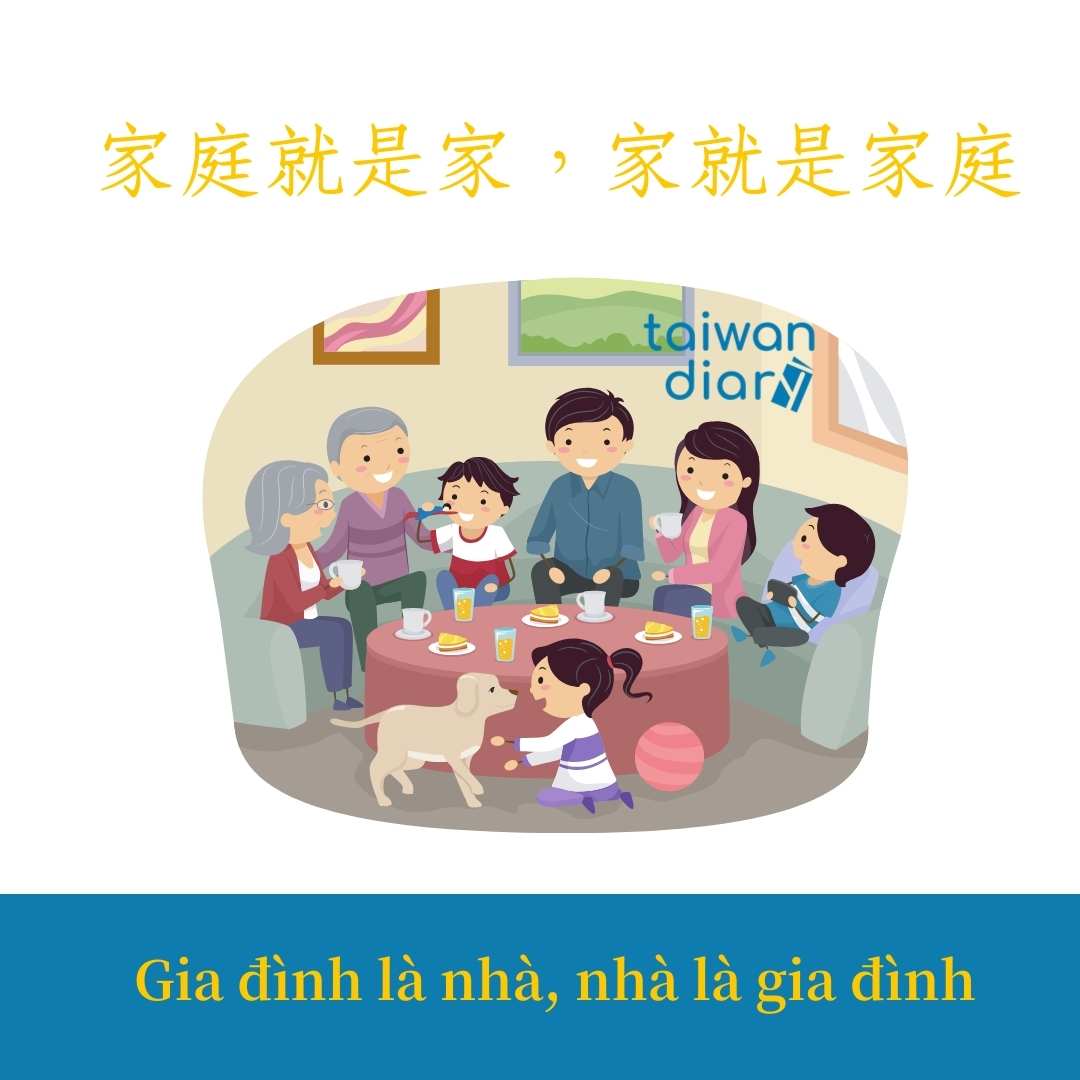 Câu nói tiếng Trung phồn thể chủ đề Gia đình